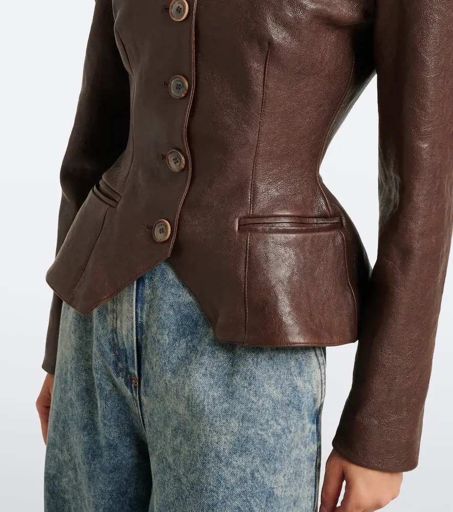 Magda Butrym Leather jacket | Thumbnail 6 Magda Butrym Leather jacket | Thumbnail 6