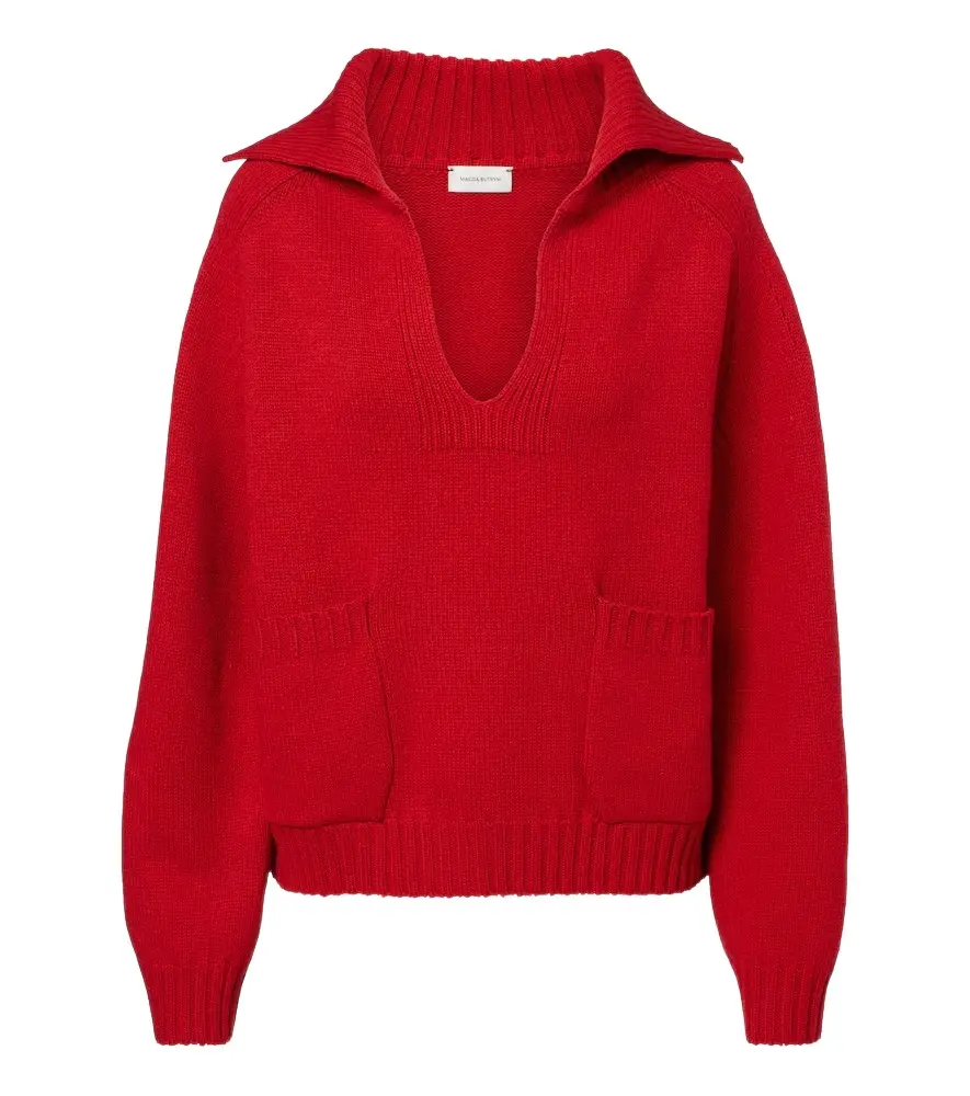 Magda Butrym Wool and cashmere polo sweater | Image 1 Magda Butrym Wool and cashmere polo sweater | Image 1