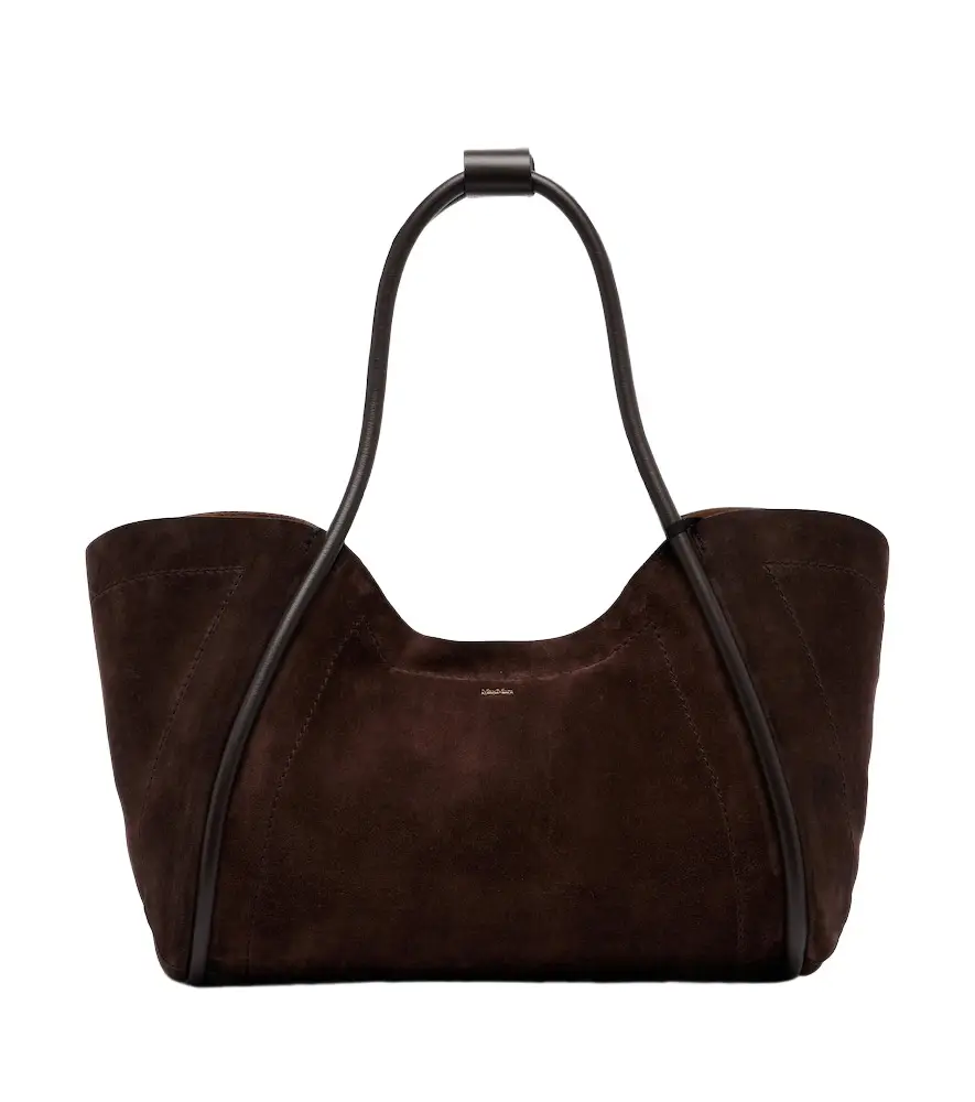 Max Mara Medium suede shoulder bag | Image 1 Max Mara Medium suede shoulder bag | Image 1
