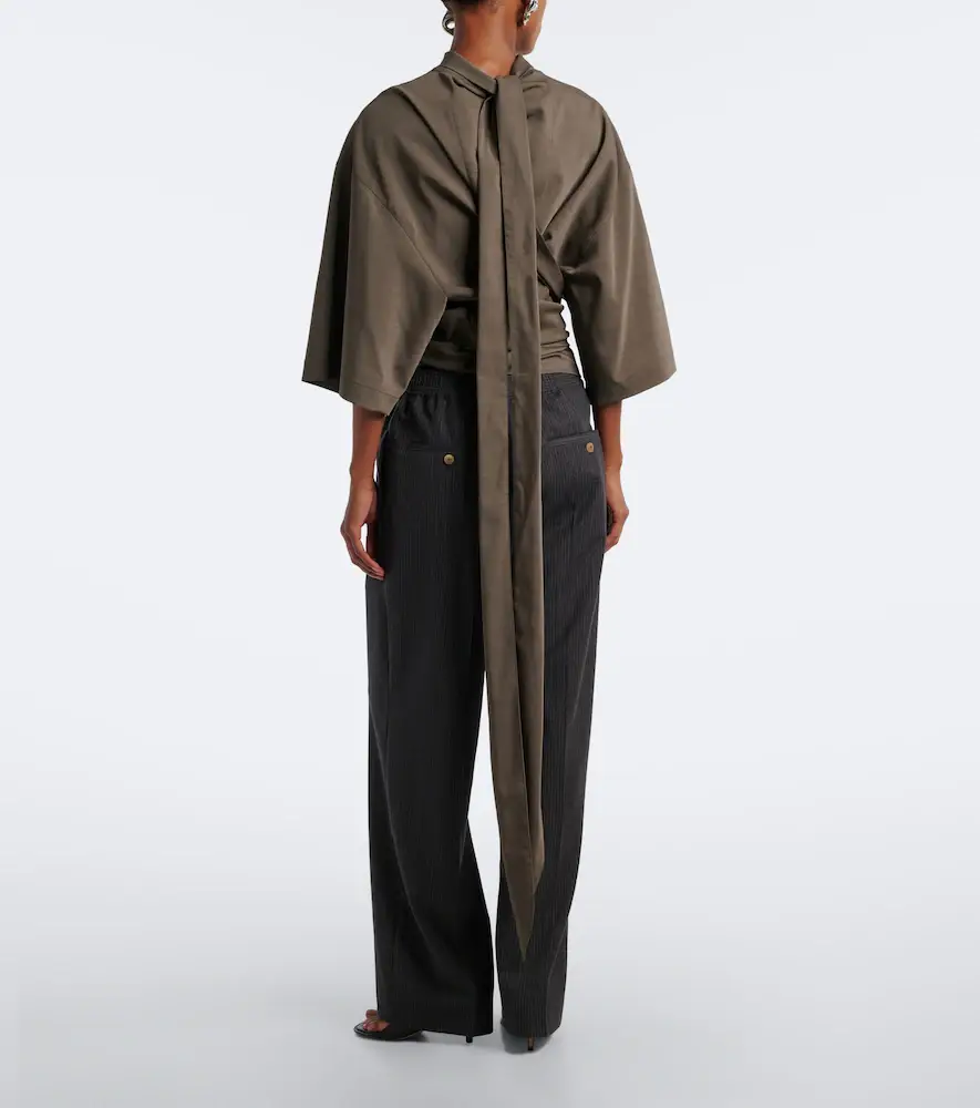Jacquemus Pinstripe virgin wool straight pants | Thumbnail 2