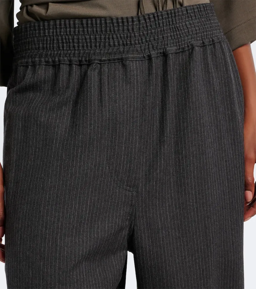 Jacquemus Pinstripe virgin wool straight pants | Thumbnail 3