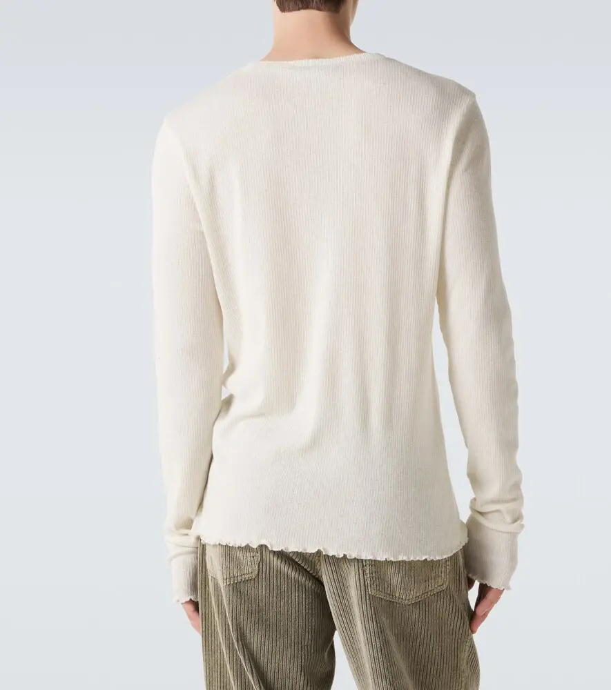 Our Legacy Elongated ribbed-knit cotton-blend top | Thumbnail 4