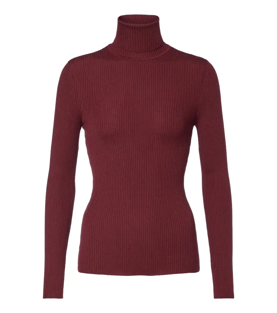 Wolford Ribbed-knit virgin wool turtleneck top | Image 1 Wolford Ribbed-knit virgin wool turtleneck top | Image 1