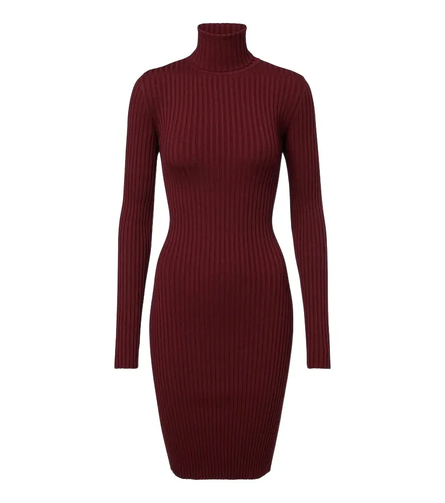 Wolford Ribbed-knit wool and cotton-blend minidress | Image 1 Wolford Ribbed-knit wool and cotton-blend minidress | Image 1