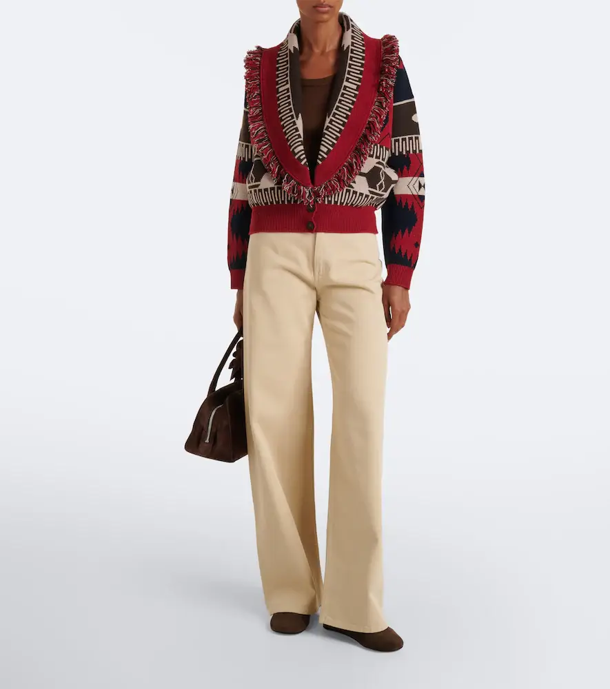 Alanui Icon Jacquard wool and cashmere cardigan | Thumbnail 5 Alanui Icon Jacquard wool and cashmere cardigan | Thumbnail 5