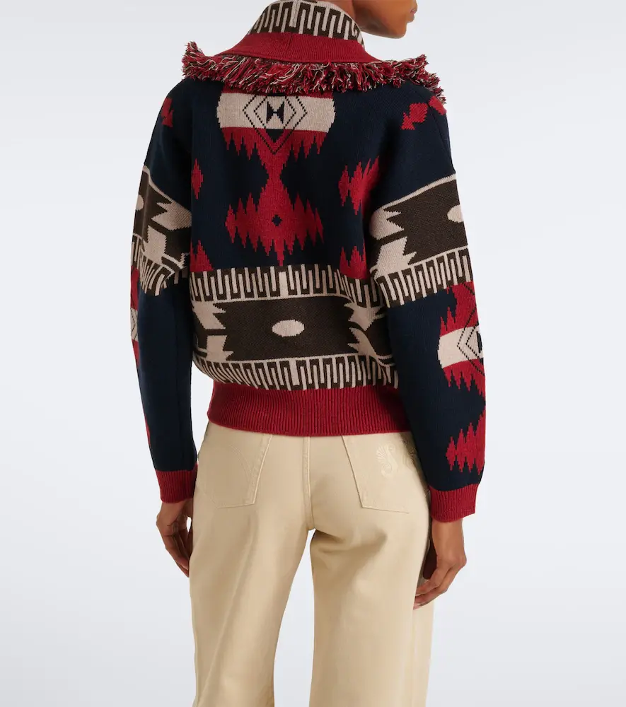 Alanui Icon Jacquard wool and cashmere cardigan | Thumbnail 6 Alanui Icon Jacquard wool and cashmere cardigan | Thumbnail 6