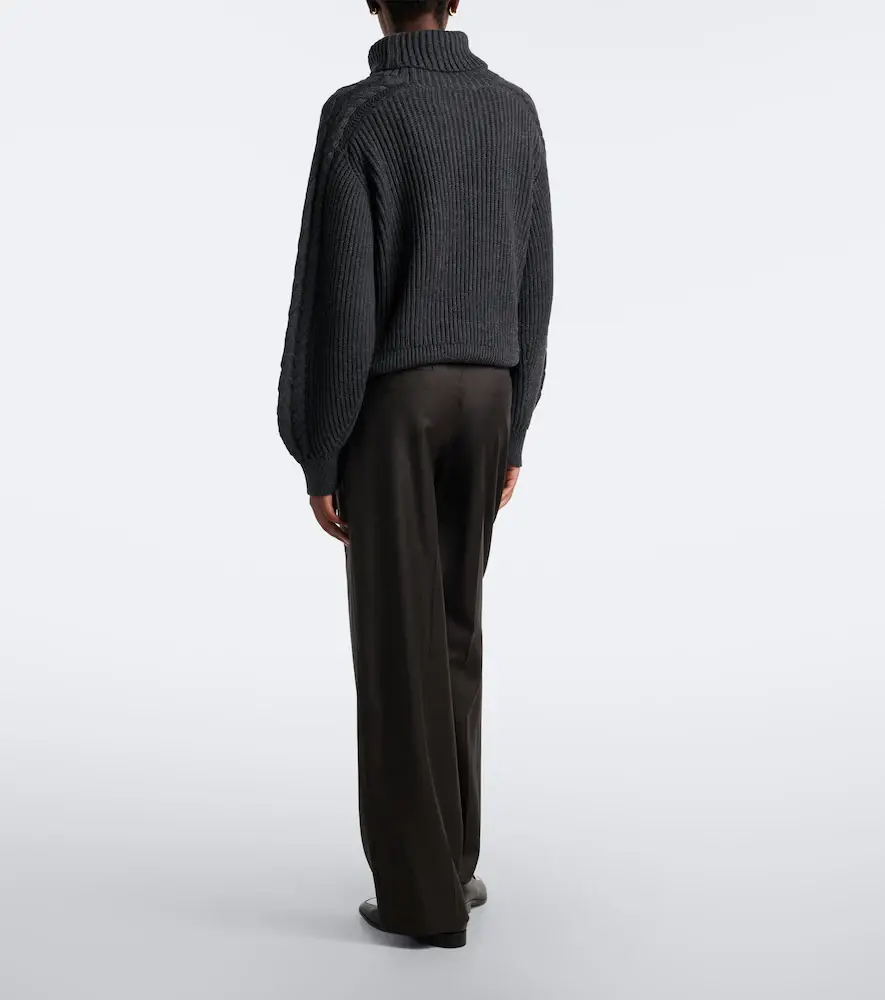 Loulou de Saison Sbiru Lds pleated virgin wool pants | Thumbnail 4 Loulou de Saison Sbiru Lds pleated virgin wool pants | Thumbnail 4