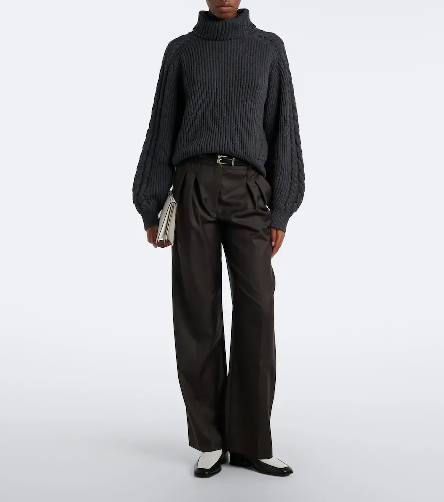 Loulou de Saison Sbiru Lds pleated virgin wool pants | Thumbnail 5 Loulou de Saison Sbiru Lds pleated virgin wool pants | Thumbnail 5