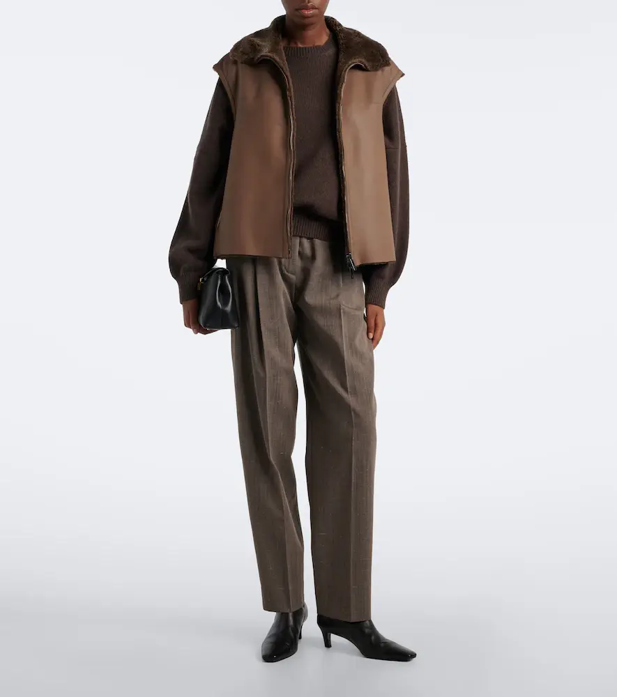 Joseph Nico reversible leather and shearling vest | Thumbnail 3
