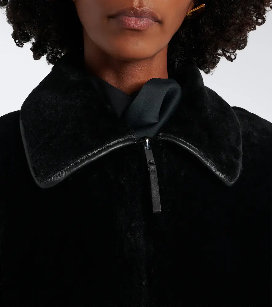 Joseph Caspian reversible leather and shearling coat | Thumbnail 7 Joseph Caspian reversible leather and shearling coat | Thumbnail 7
