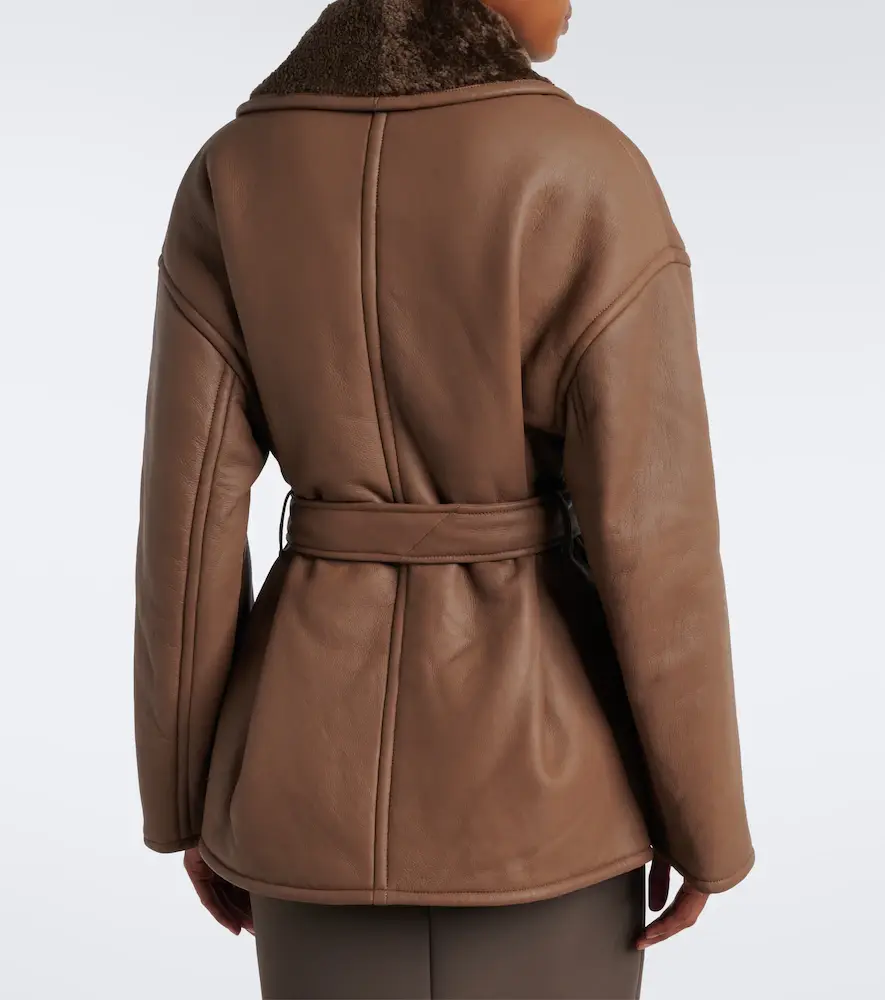 Joseph Manu shearling-lined leather coat | Thumbnail 2 Joseph Manu shearling-lined leather coat | Thumbnail 2
