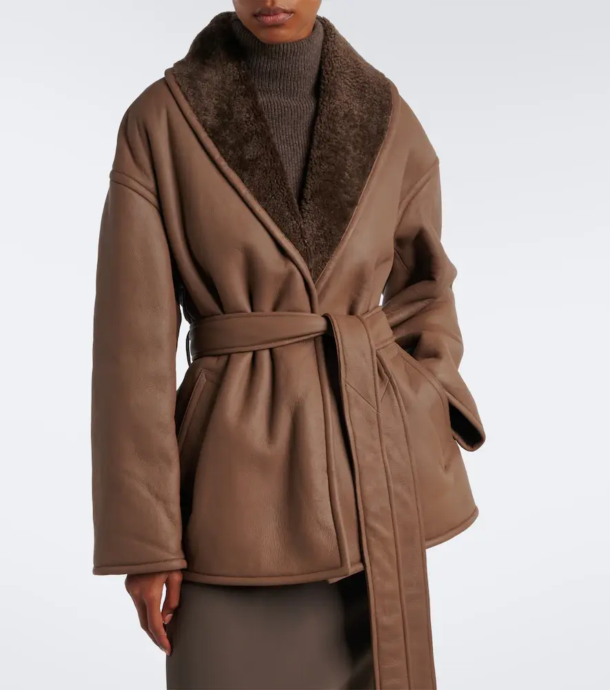 Joseph Manu shearling-lined leather coat | Thumbnail 5 Joseph Manu shearling-lined leather coat | Thumbnail 5