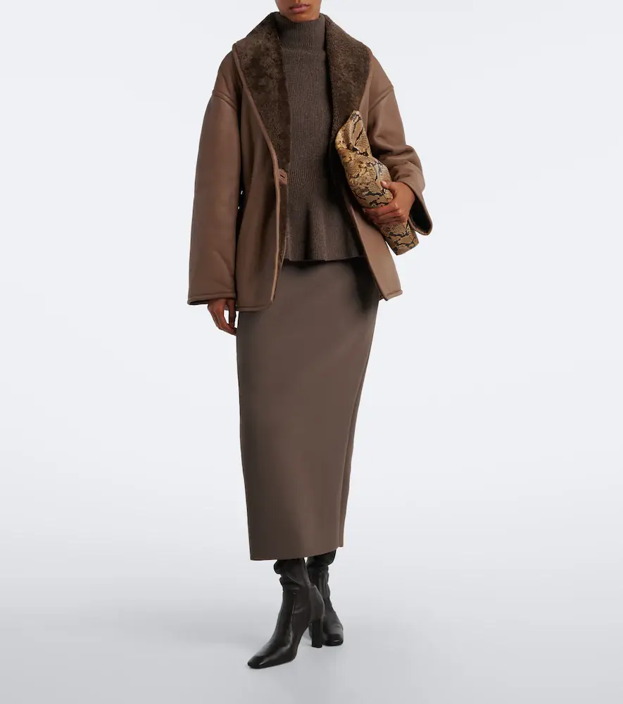 Joseph Manu shearling-lined leather coat | Thumbnail 6 Joseph Manu shearling-lined leather coat | Thumbnail 6