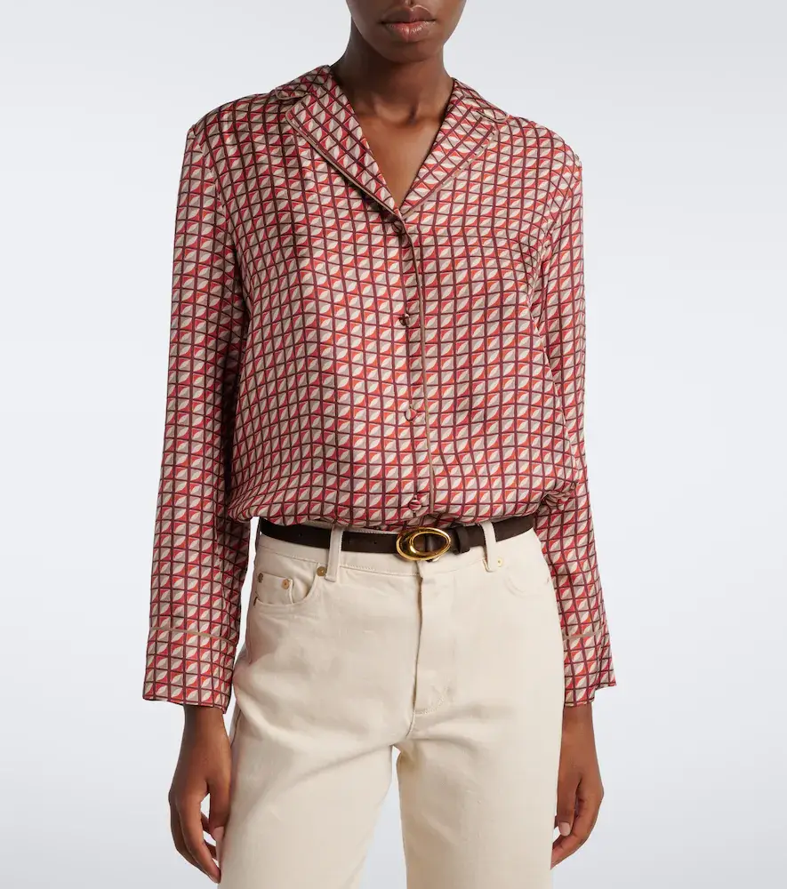 'S Max Mara 'S Max Mara Printed silk twill pajama shirt | Thumbnail 6 'S Max Mara 'S Max Mara Printed silk twill pajama shirt | Thumbnail 6