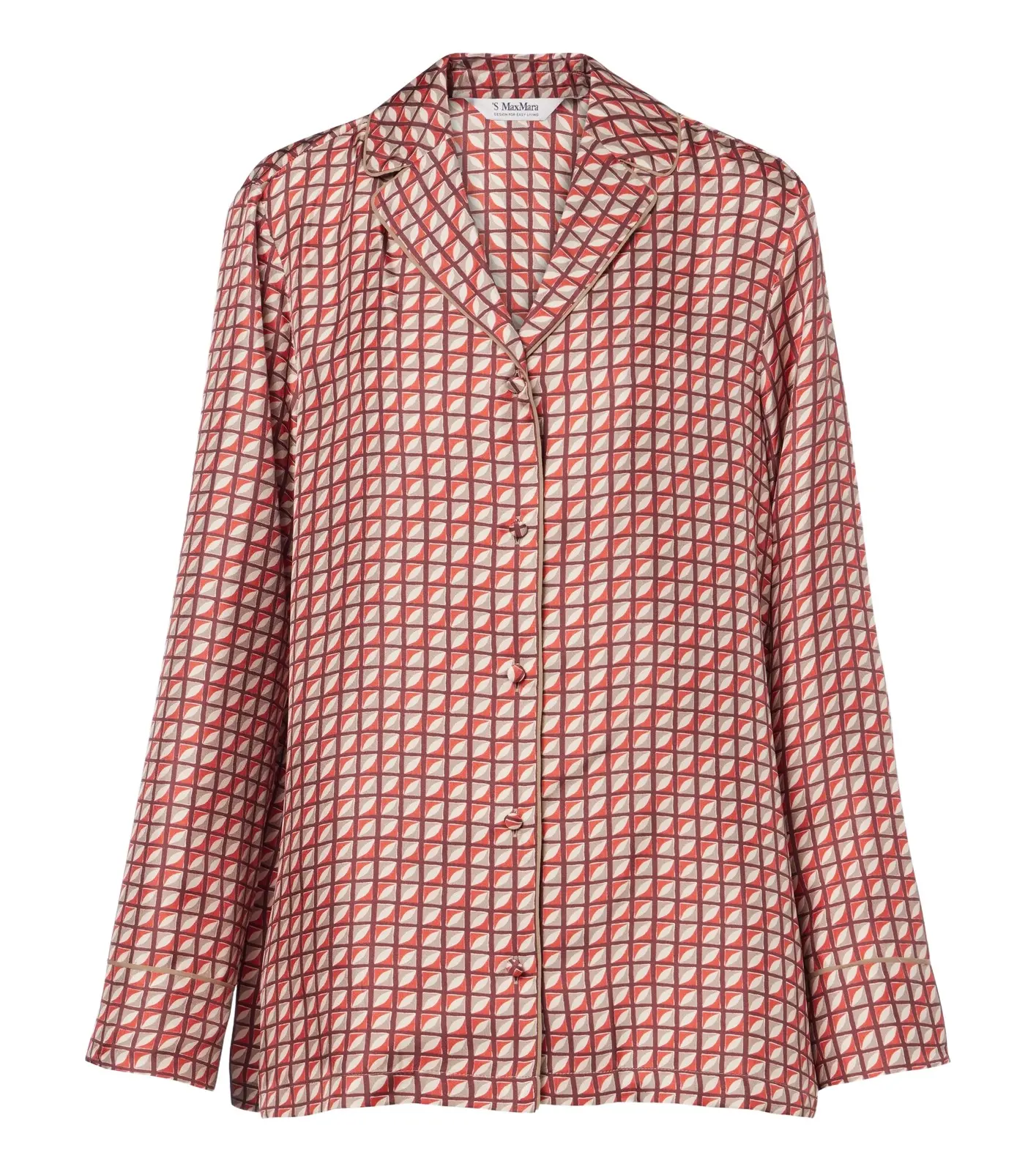 'S Max Mara 'S Max Mara Printed silk twill pajama shirt