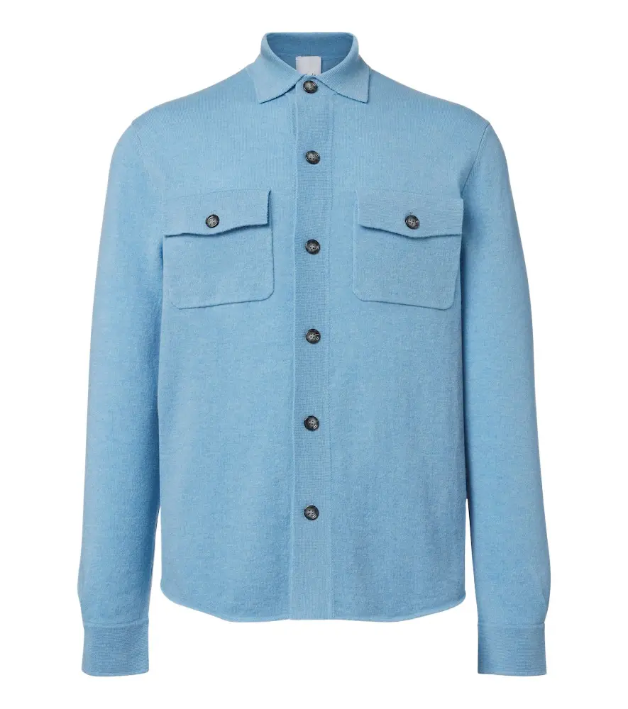 Allude Knitted wool and cashmere shirt | Image 1 Allude Knitted wool and cashmere shirt | Image 1