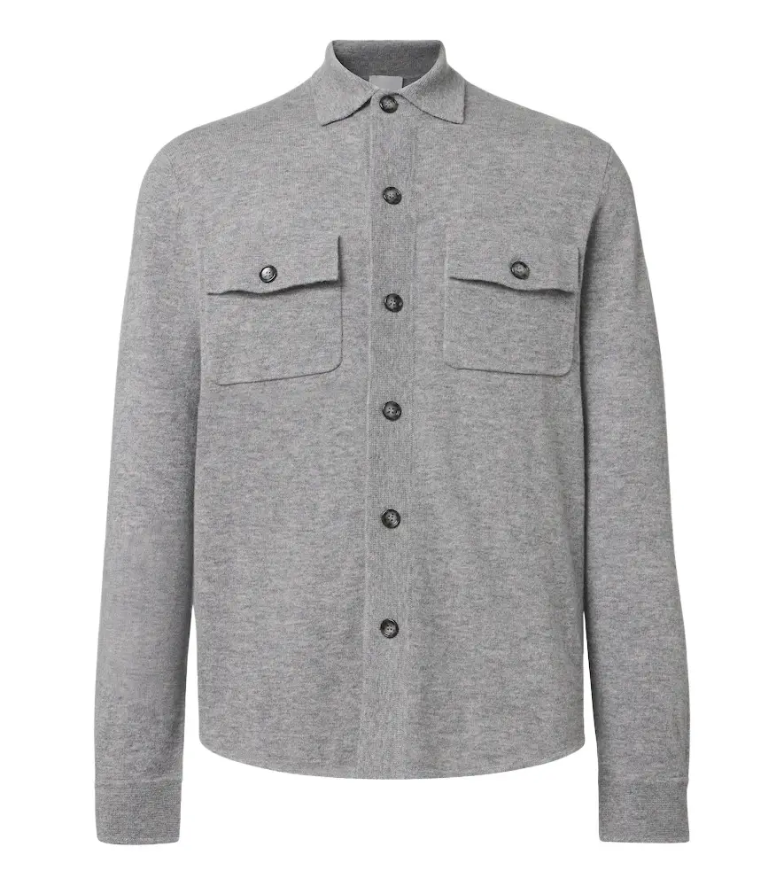 Allude Knitted wool and cashmere shirt | Image 1 Allude Knitted wool and cashmere shirt | Image 1