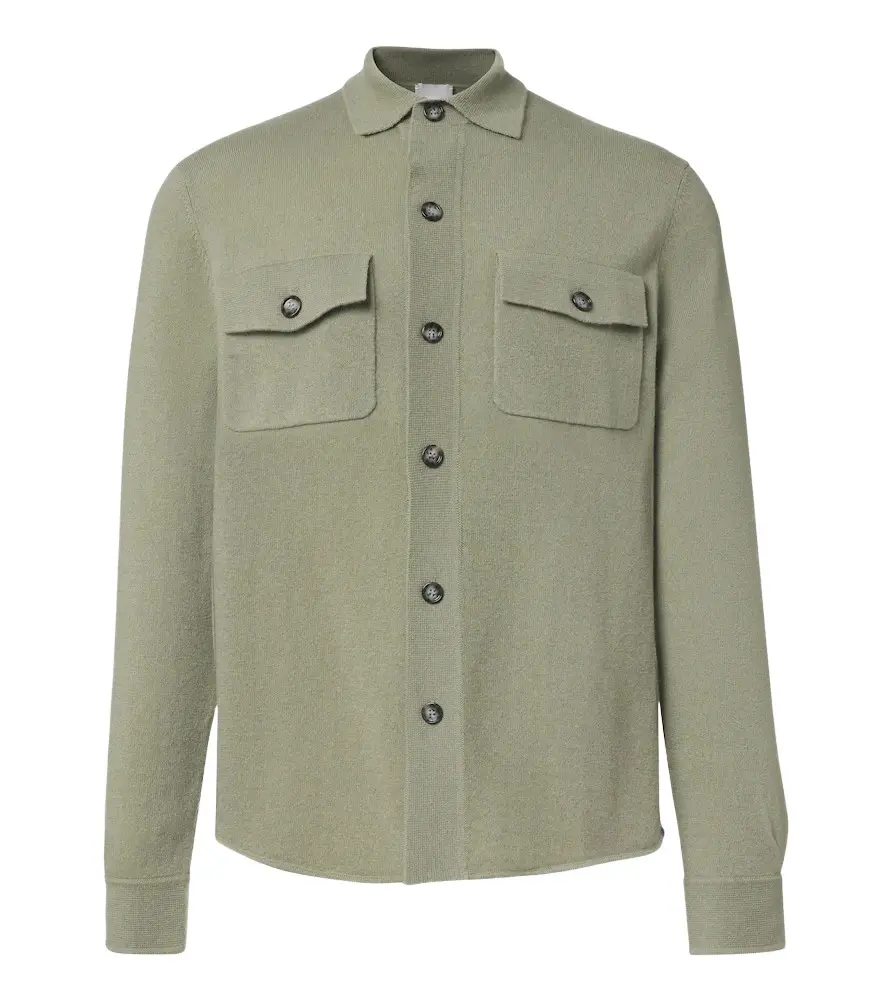 Allude Knitted wool and cashmere shirt | Image 1 Allude Knitted wool and cashmere shirt | Image 1