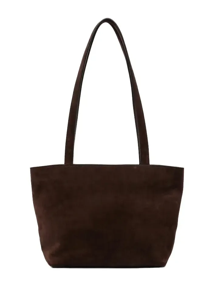Parker Medium suede tote bag