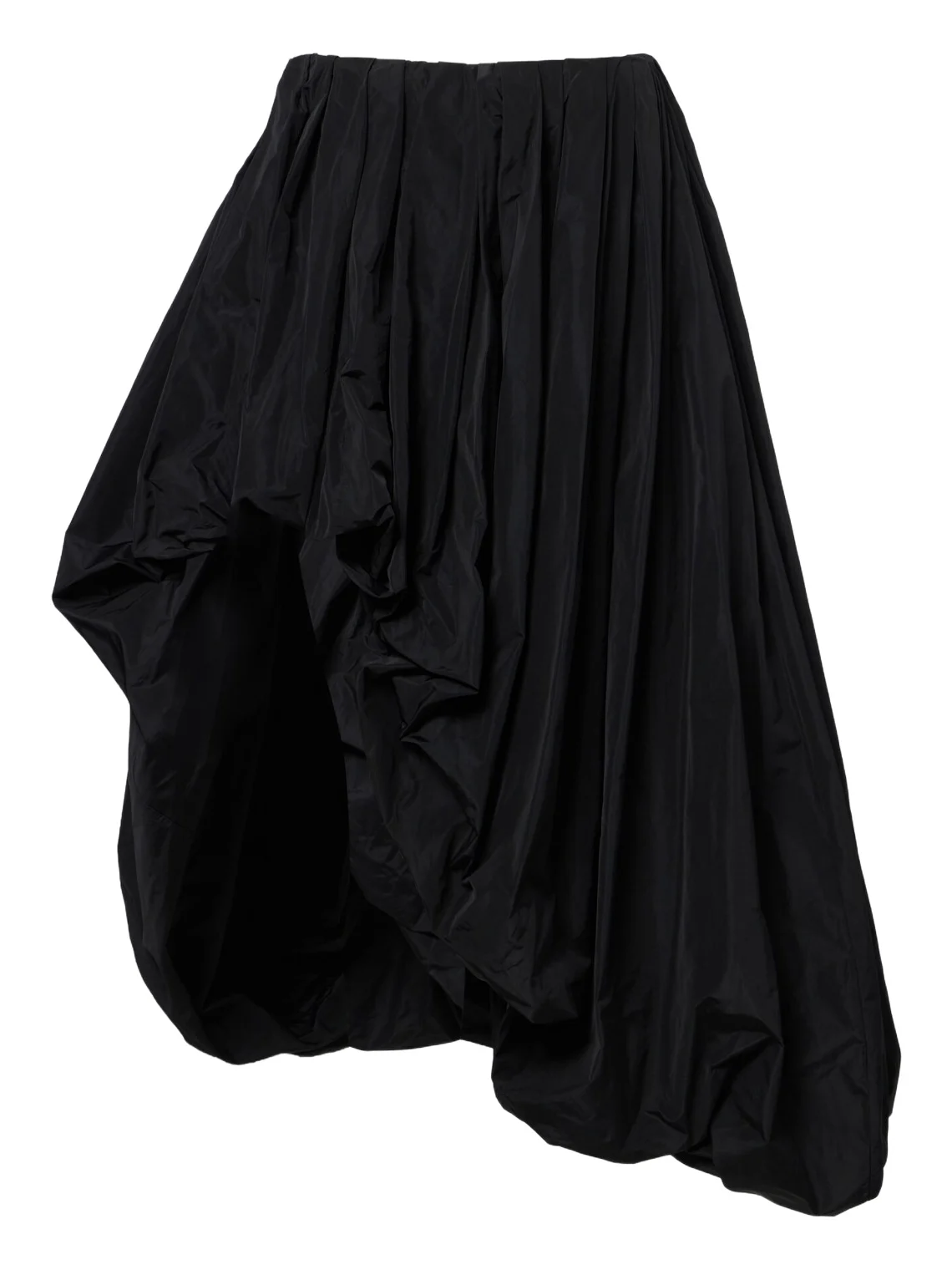 Asymmetric midi skirt