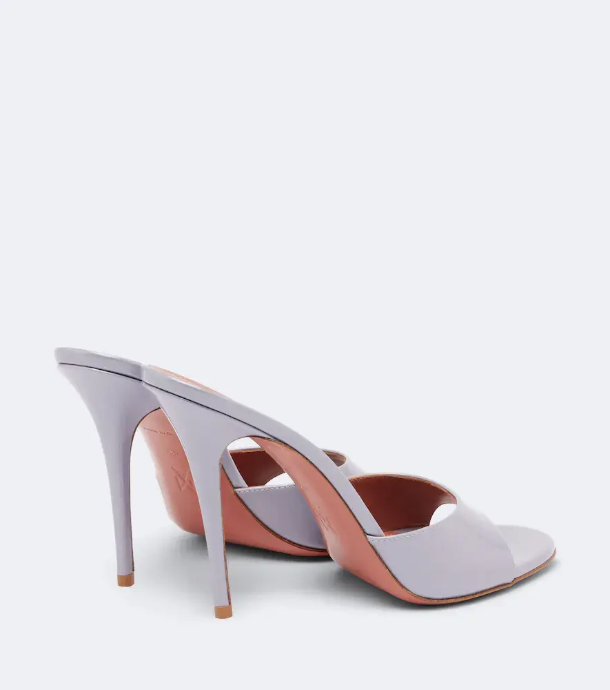 Amina Muaddi Elodie patent leather mules | Thumbnail 3 Amina Muaddi Elodie patent leather mules | Thumbnail 3