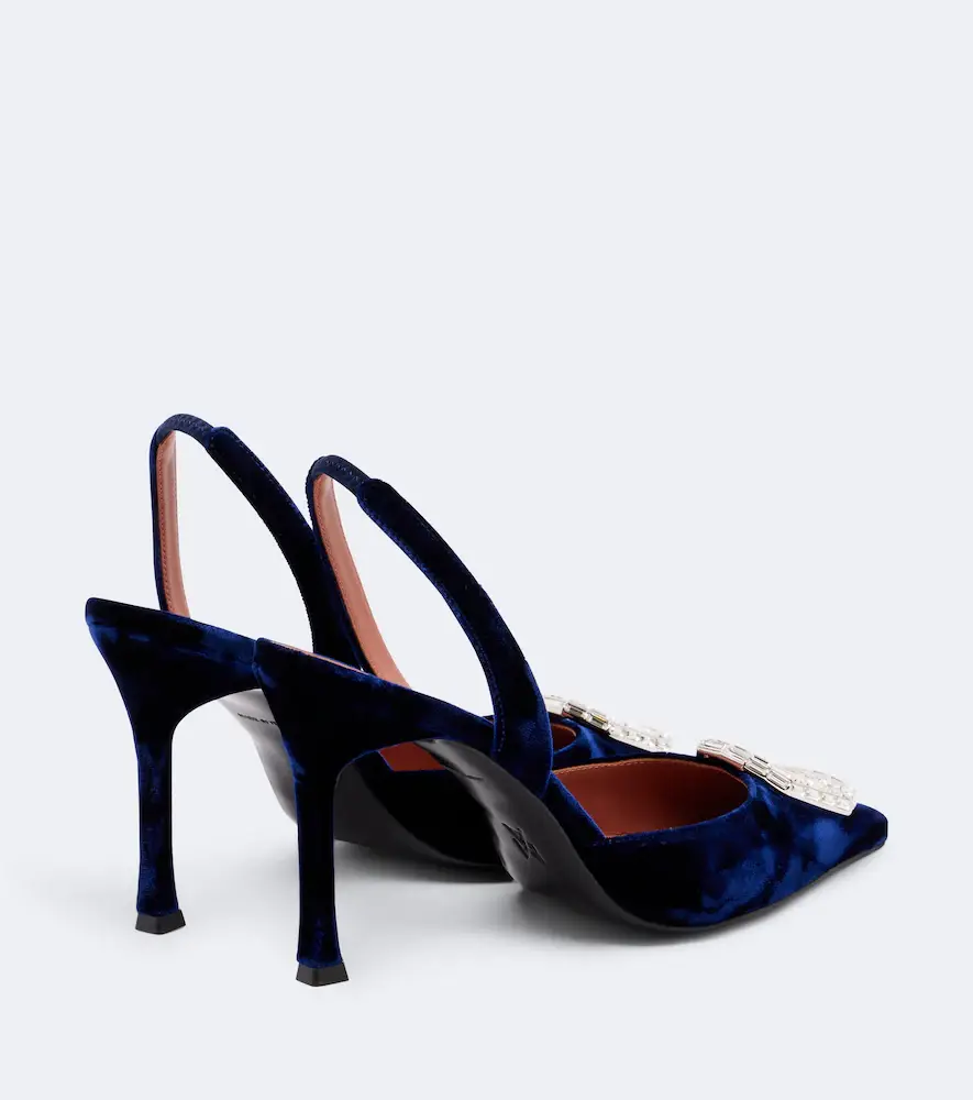 Amina Muaddi Camelia crystal-embellished slingback pumps | Thumbnail 2 Amina Muaddi Camelia crystal-embellished slingback pumps | Thumbnail 2