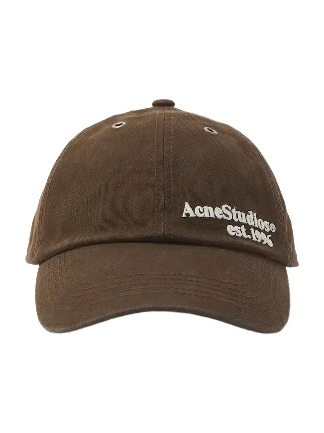 Acne Studios Logo embroidered canvas baseball cap