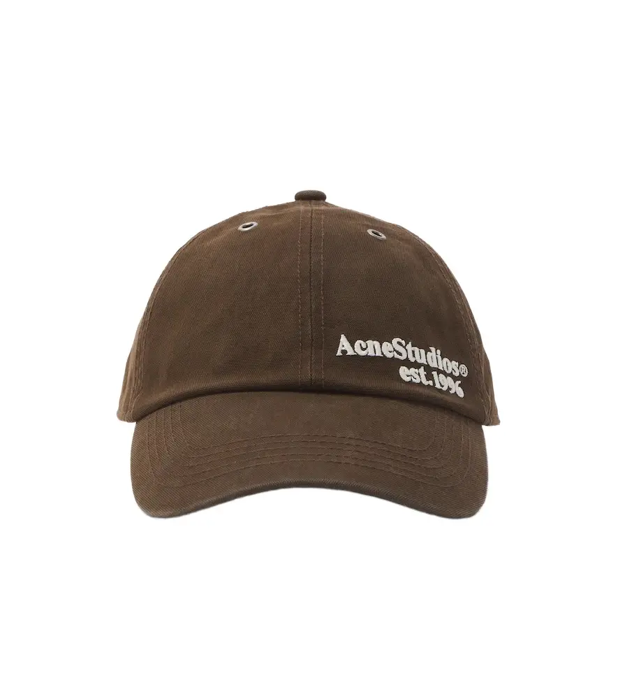 Acne Studios Logo embroidered baseball cap | Image 1 Acne Studios Logo embroidered baseball cap | Image 1