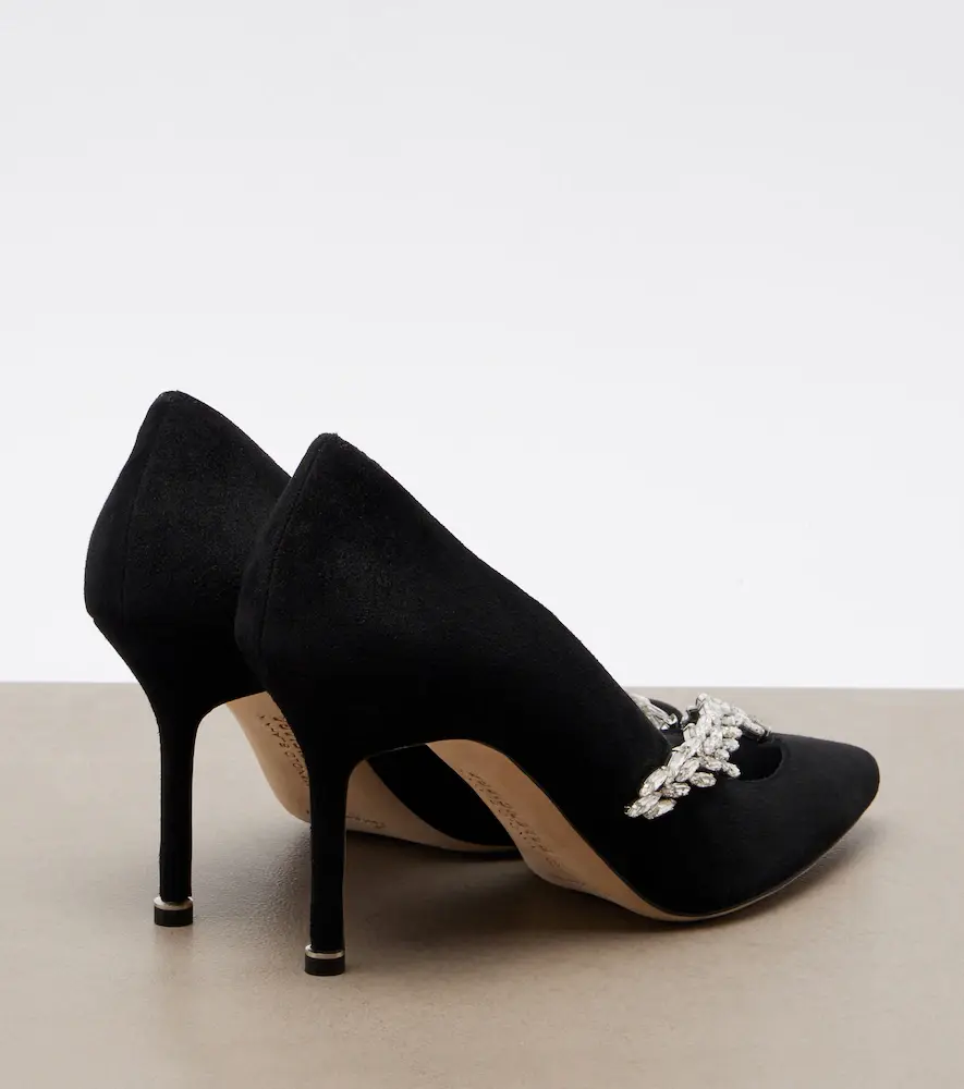 Balenciaga x Manolo Blahnik embellished suede pumps | Thumbnail 3 Balenciaga x Manolo Blahnik embellished suede pumps | Thumbnail 3