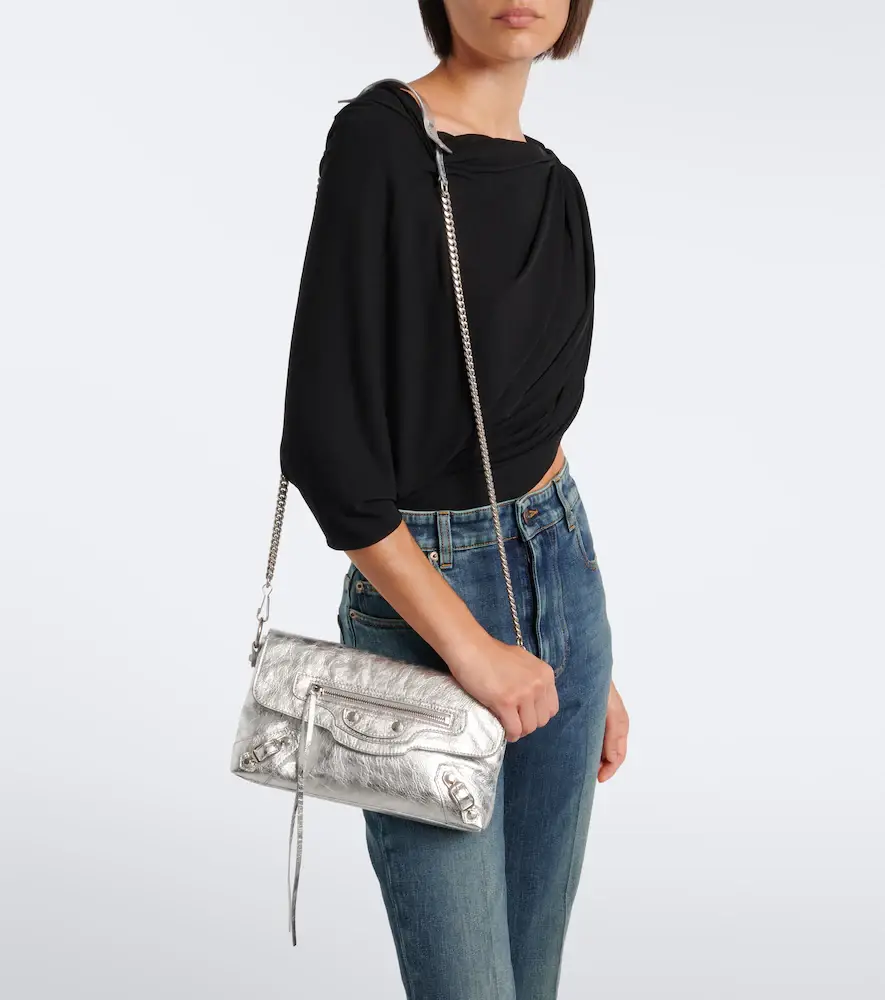 Balenciaga Le City metallic leather shoulder bag | Thumbnail 6 Balenciaga Le City metallic leather shoulder bag | Thumbnail 6