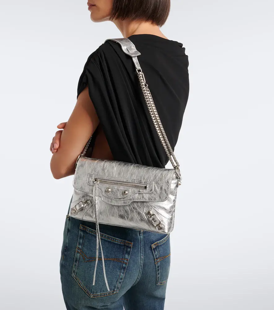 Balenciaga Le City metallic leather shoulder bag | Thumbnail 7 Balenciaga Le City metallic leather shoulder bag | Thumbnail 7