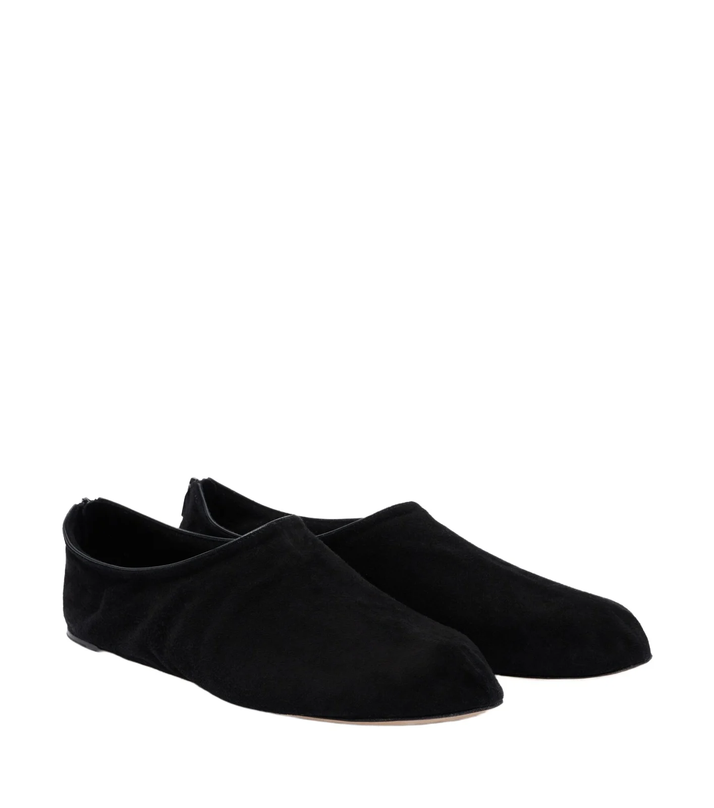 The Row Stellene suede slip-on shoes