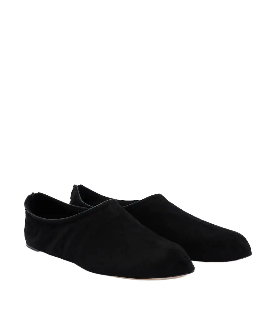The Row Stellene suede slip-on shoes | Image 1 The Row Stellene suede slip-on shoes | Image 1