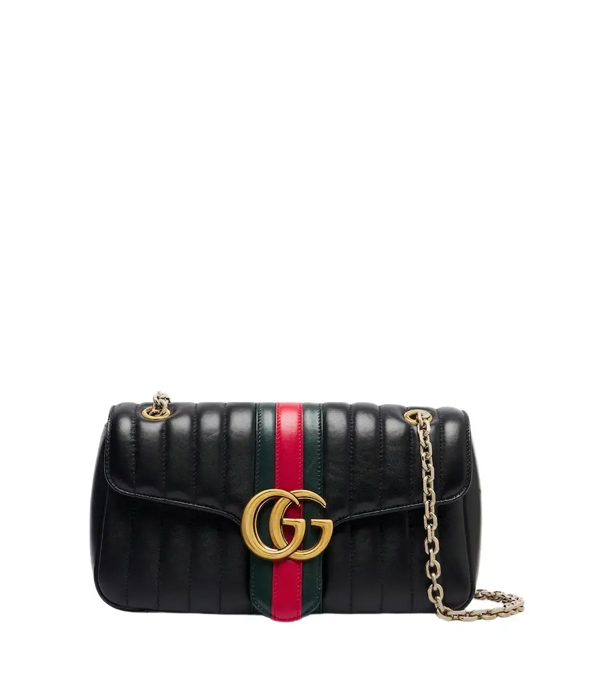 Gucci Jetset GG Marmont Medium leather shoulder bag | Image 1 Gucci Jetset GG Marmont Medium leather shoulder bag | Image 1