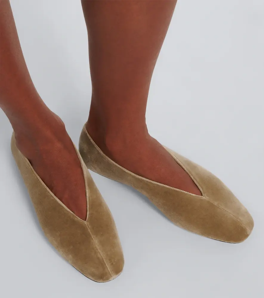 Le Monde Béryl Le Monde Béryl Olympia velvet ballet flats | Thumbnail 6 Le Monde Béryl Le Monde Béryl Olympia velvet ballet flats | Thumbnail 6