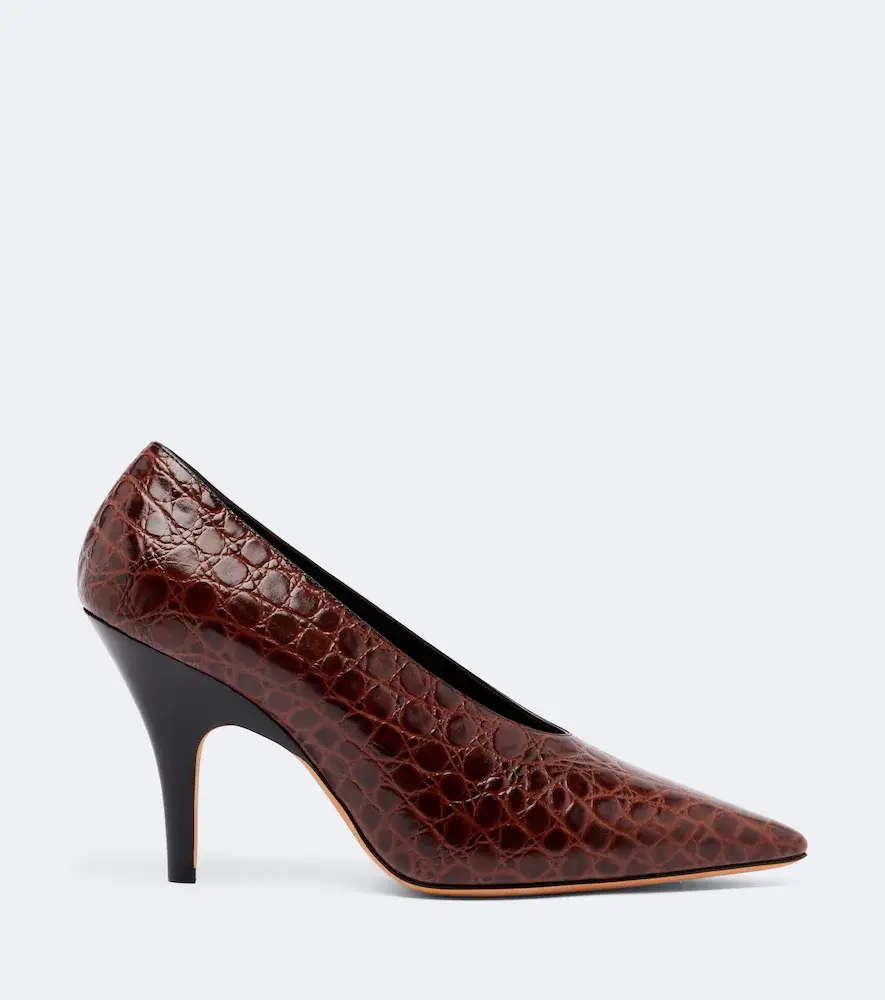 Le Monde Béryl Le Monde Béryl Petra croc-effect leather pumps | Thumbnail 2 Le Monde Béryl Le Monde Béryl Petra croc-effect leather pumps | Thumbnail 2