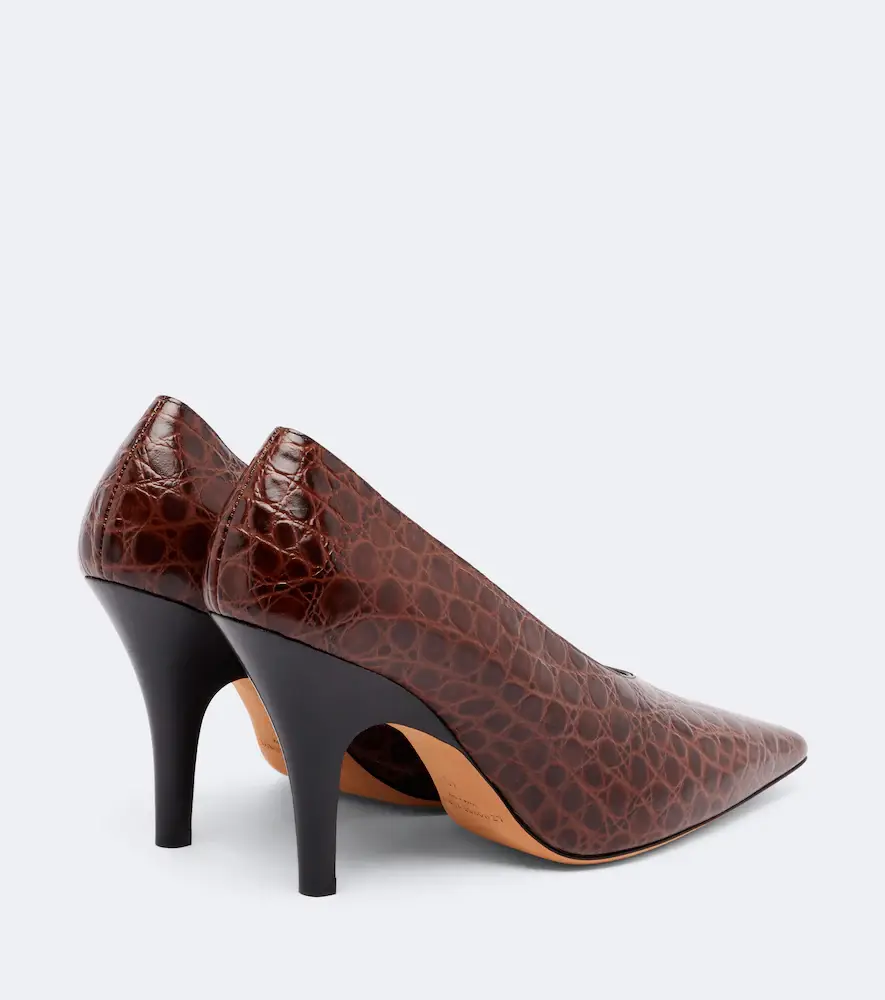 Le Monde Béryl Le Monde Béryl Petra croc-effect leather pumps | Thumbnail 3 Le Monde Béryl Le Monde Béryl Petra croc-effect leather pumps | Thumbnail 3