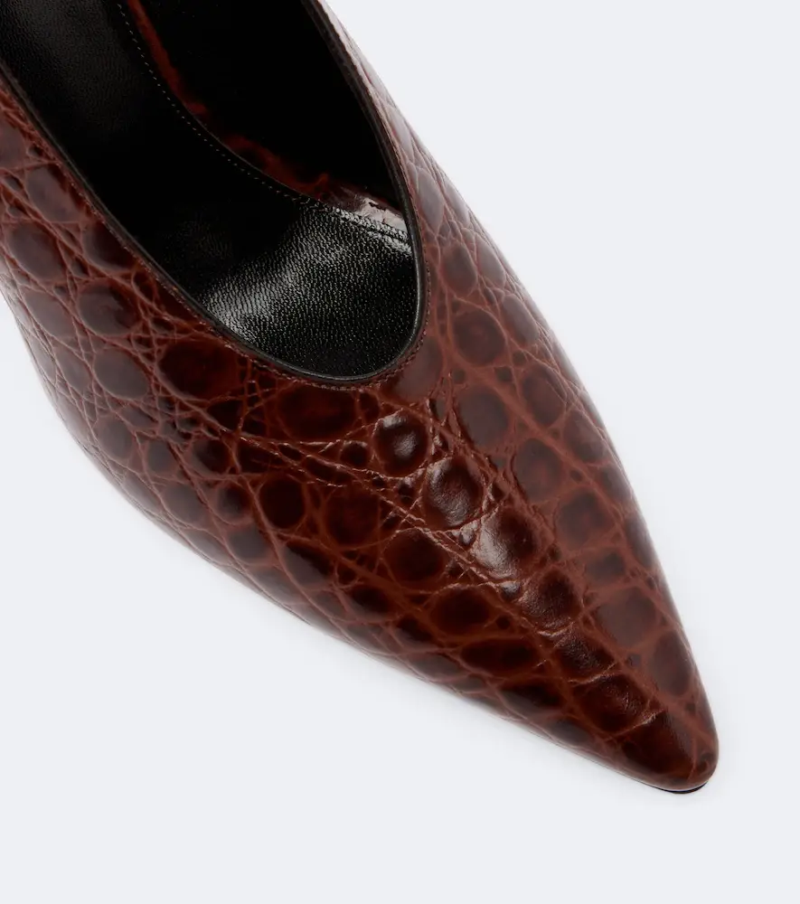 Le Monde Béryl Le Monde Béryl Petra croc-effect leather pumps | Thumbnail 4 Le Monde Béryl Le Monde Béryl Petra croc-effect leather pumps | Thumbnail 4