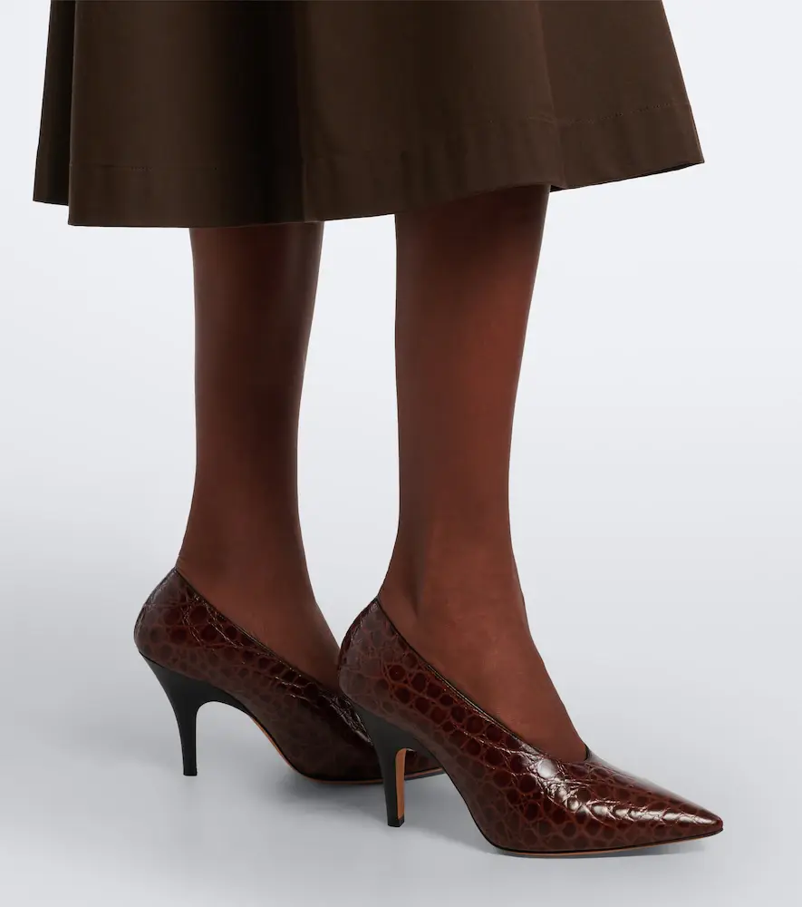 Le Monde Béryl Le Monde Béryl Petra croc-effect leather pumps | Thumbnail 6 Le Monde Béryl Le Monde Béryl Petra croc-effect leather pumps | Thumbnail 6