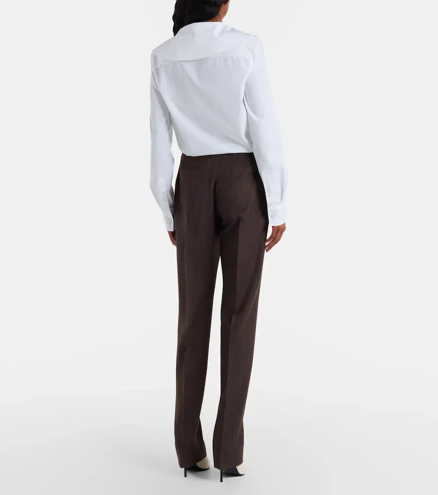 Alexander McQueen Striped wool straight pants | Thumbnail 4 Alexander McQueen Striped wool straight pants | Thumbnail 4