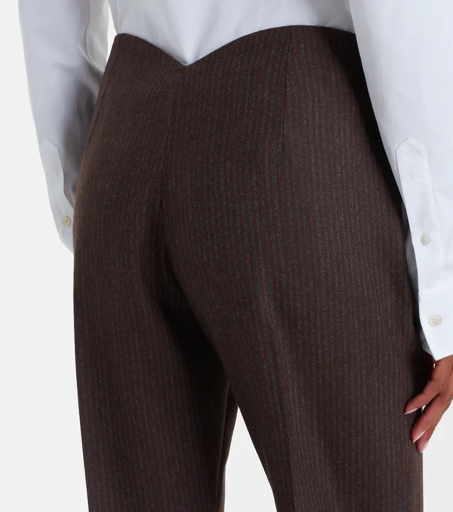 Alexander McQueen Striped wool straight pants | Thumbnail 5 Alexander McQueen Striped wool straight pants | Thumbnail 5