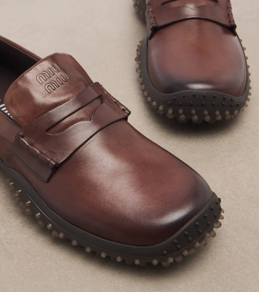 Miu Miu Leather loafers | Thumbnail 4 Miu Miu Leather loafers | Thumbnail 4