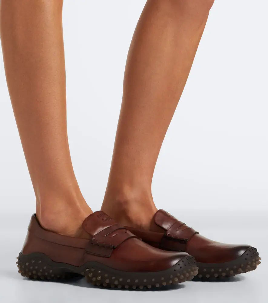 Miu Miu Leather loafers | Thumbnail 5 Miu Miu Leather loafers | Thumbnail 5