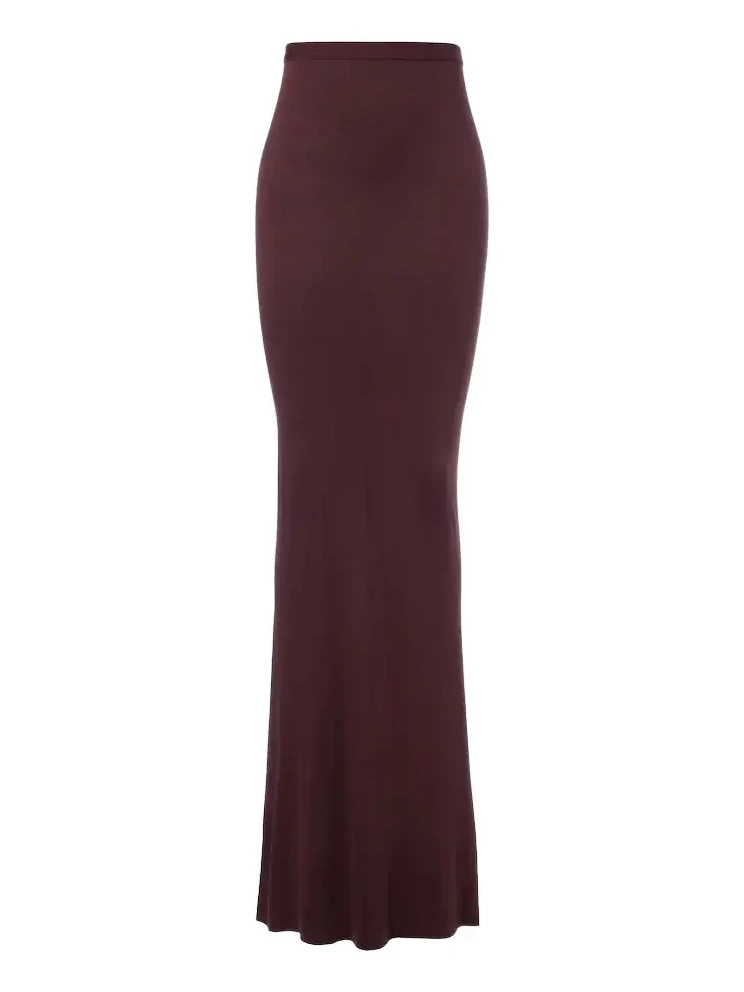 Lilies Slip jersey maxi skirt