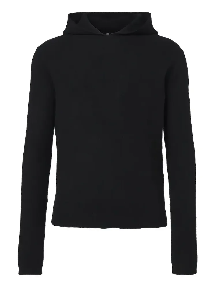 Knitted cashmere-blend hoodie Knitted cashmere-blend hoodie