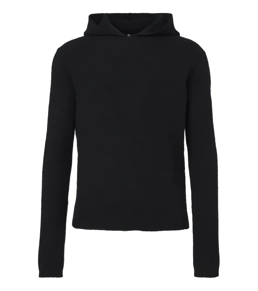 Rick Owens Knitted cashmere-blend hoodie | Image 1 Rick Owens Knitted cashmere-blend hoodie | Image 1