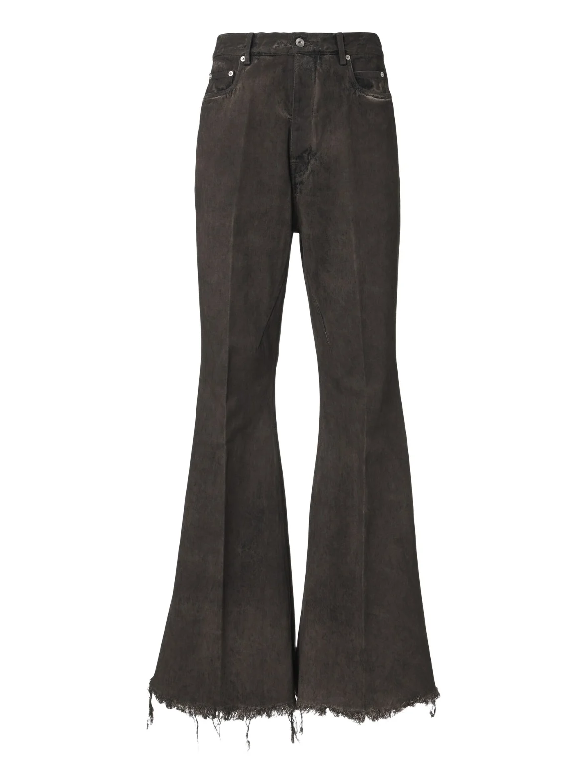 Rick Owens Bolan distressed flared jeans