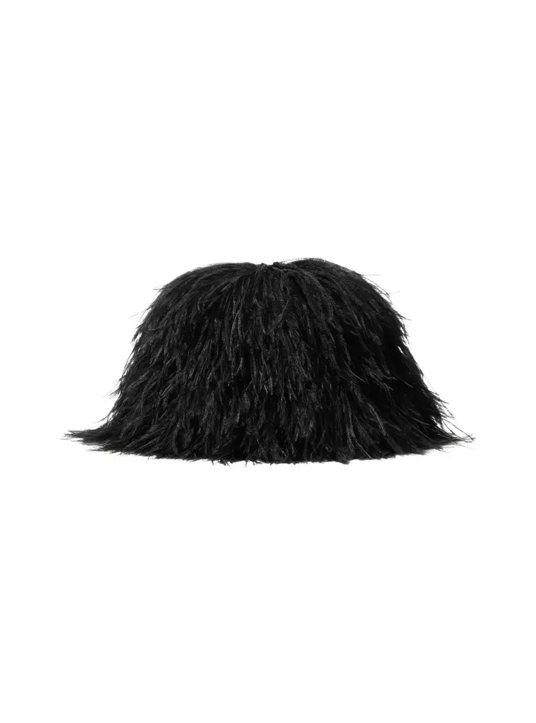 Michael Kors Collection Hand-Embroidered Ostritch Plume Bucket Hat | Image 1 Michael Kors Collection Hand-Embroidered Ostritch Plume Bucket Hat | Image 1