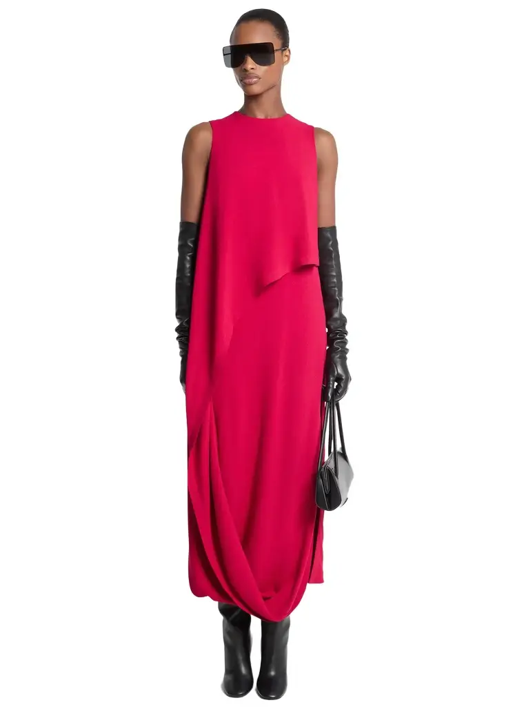 Michael Kors Collection Draped Georgette Dress | Image 1 Michael Kors Collection Draped Georgette Dress | Image 1