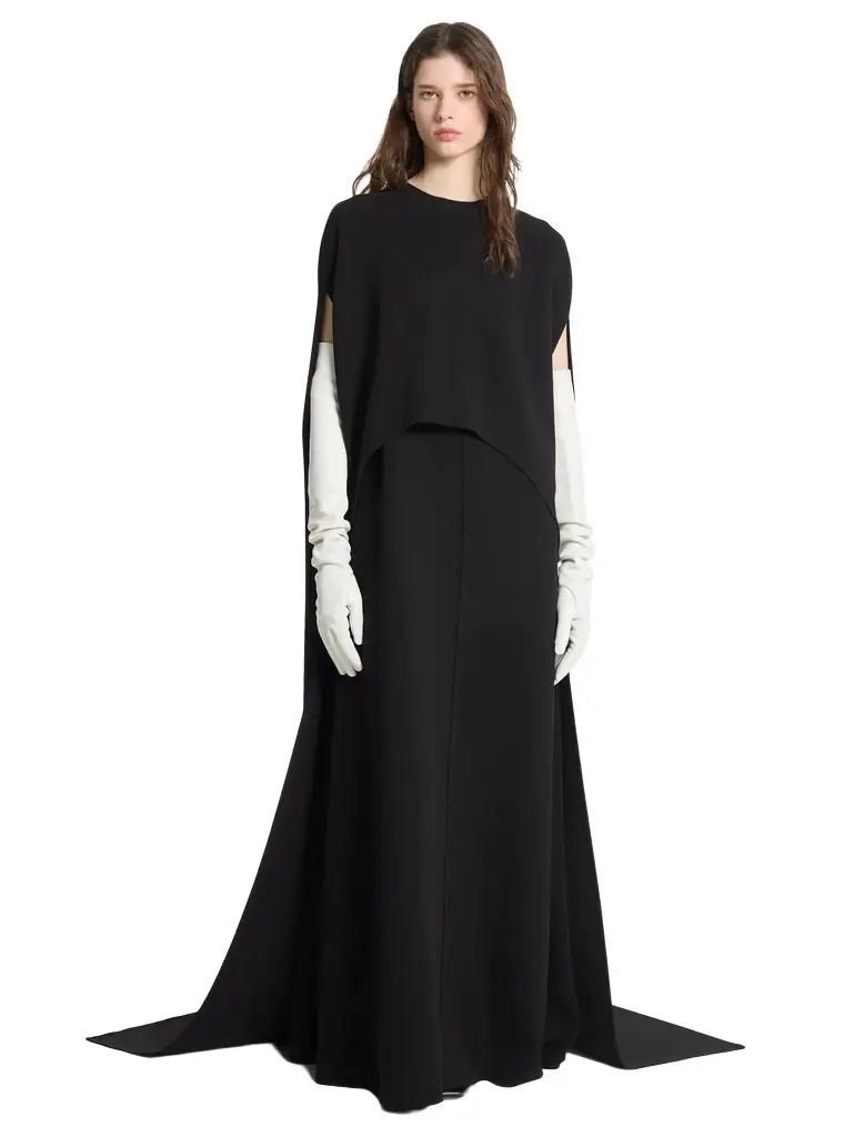 Michael Kors Collection Double Faced Stretch Wool Cape Gown | Image 1 Michael Kors Collection Double Faced Stretch Wool Cape Gown | Image 1